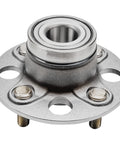 Front view of 4 Piece Front And Rear Wheel Bearing Hub Assembly Kit For 2001 2005 Honda Civic Dx Gx Hx Lx 4 Lug Non Abs