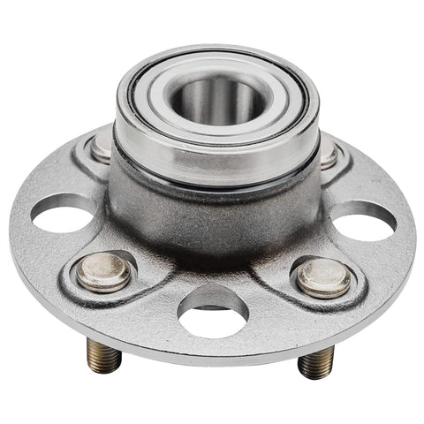 Front view of 4 Piece Front And Rear Wheel Bearing Hub Assembly Kit For 2001 2005 Honda Civic Dx Gx Hx Lx 4 Lug Non Abs