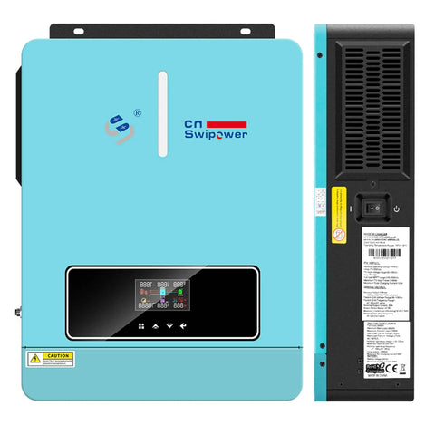 All-In-One Battery-Less 3600W Pure Sine Wave Solar Inverter With Built-In 120A MPPT Charger, 24V DC To 120V AC Power Converter