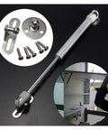 Lid Support Gas Strut For Kitchen Cabinets With Slow Close, 100N Holding Power, includes mounting hardware, in use on cupboard