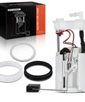 Electric Fuel Pump Module Assembly With Sending Unit Compatible With Acura TSX 2009-2014, Honda Accord 2008-2012, Crosstour 2012 2.4L L4 Fuel System Replacement shown with components