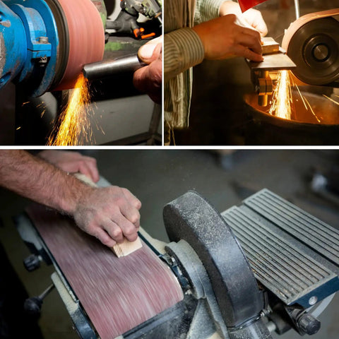 Using Sanding Belt 4 By 36 Inch 80 Grit For Belt Sander Heavy Duty Wood Metal And Paint Sanding Pack Of 5 Belts in workshop