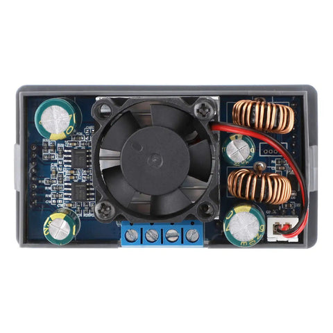 Reliable Adjustable DC Buck Boost Converter Boasting Smooth Step Up Down Switching and Zero Fuss Voltage Control with circuit board and fan