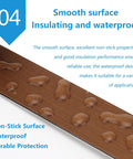 High Heat Resistant PTFE Tape For Sublimation Pressing And Vinyl Weeding Offers strong adhesion on a smooth, waterproof surface.