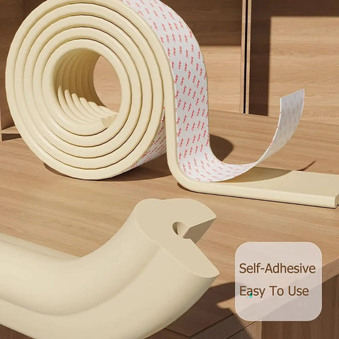 Edge Corner Protector Self Adhesive Foam Bumper Guard For Furniture 78.7 Inch NBR Cushion kid safe impact protection roll
