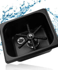 Bar Ready Cup Rinser For Coffee Shops And Home Bar Use Black Glass Pitcher Rinser That Cleans In 1-3 Seconds No Power Needed