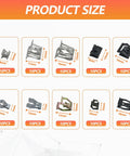 U Clip Kit For Auto Cars Ten Sizes Of Metal Trim Clips Molding Clip Set showing 10 zinc-plated clips for car trim and interior, sizes 8mm to 18mm