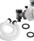Large Inlet Air Nozzle And Pool Plunger Valve Kit For Above Ground Pools, 1.5 Inch Diameter Accessory Hose, Plug And Play Pool Pump