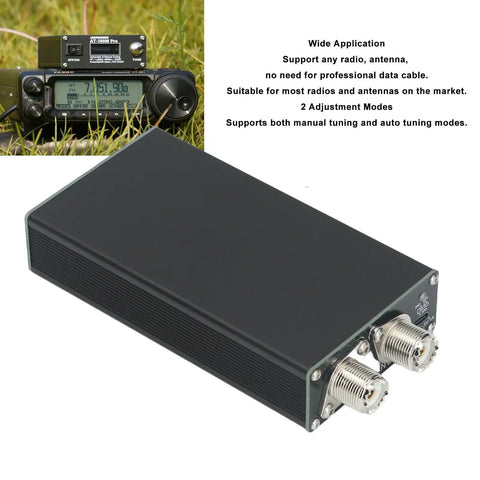 Portable RF Tuner and Standing Wavemeter 1.8MHz to 30MHz With 3300mAh Battery, OLED Display, field setup view