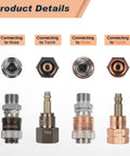 Cutting Torch Quick Connect Fittings For Oxy Acetylene And Oxygen Fuel Lines With Nine Sixteenth Inch B Fittings front view