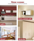 Kitchen and storage spaces showing where Heavy Duty Soft Close Lid Support Hinges can be installed, including cabinets and wardrobes.