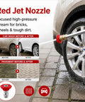 Power Washer Wand With Jet Nozzle For Garden Hose With Three High Pressure Nozzles And Quick Connectors cleaning car wheel