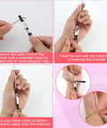 Using Three Piece Bracelet Helper Tool Set No Fuss Clips Easy Wear Hook And Double Head Crocodile Clip for jewelry clasping