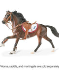 Hunter Jumper Bridle For 1 to 9 Scale Traditional Horses Totally Adjustable Snaffle Bridle For Show Ring Or Play