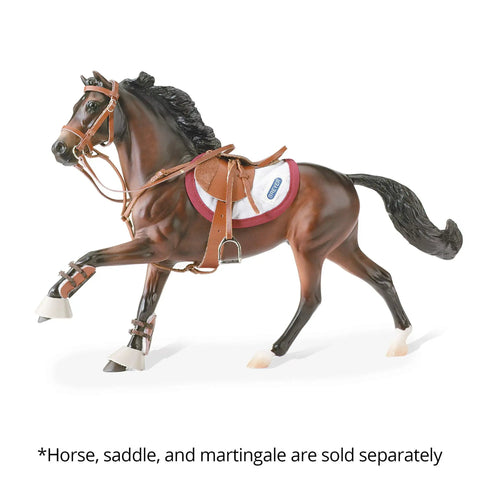 Hunter Jumper Bridle For 1 to 9 Scale Traditional Horses Totally Adjustable Snaffle Bridle For Show Ring Or Play
