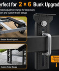10 Inch Heavy Duty Boat Trailer Bunk Brackets Four Pack Galvanized Steel With E Coating And Dacromet Hardware Swivel Top