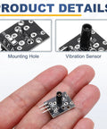 KY-002 SW-18015P Shock Vibration Switch Sensor Three Pin Black Module 3 Pack For DIY Electronics, Maker Friendly Motion Tilt Detector, Vibration Trigger For Microcontrollers, Anti Theft And Smart Gadget Projects on a small black PCB