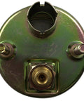 Back view of Chrome 2 Inch Mechanical Oil Pressure Gauge Kit 0-80 PSI With Mount Bulb Socket And Bolts For Custom Builds