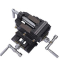 3 Inch Cross Slide Drill Press Vise For Mini Milling Machines And Bench Top Woodworking, Compound Table Clamp For Boss Level Precision, Hardened Filament Rod, Built Tough Wear Resistant Build, Durable Vise Fixture For Accurate Cuts, angled view