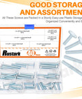 40-Piece Tee Bolts Set With 5 Sizes 1/4-20 T Bolts For T Track And T-Slot Systems shown in storage box