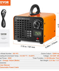 Heavy Duty Commercial Ozone Generator With Adjustable 0 To 120 Minute Timer To Blast Mold Smoke And Pet Odors Straight Up In Cars Homes And Garages Today, compact design 7.75 x 6.89 x 6.30 inches.