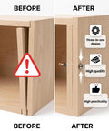 Before and after using 25 Set 3 In 1 Furniture Fasteners Kit With M6 35mm Cam Bolts And 15mm Cam Lock Nuts, cabinet improvement