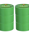 Two stacks of Green Duct Tape 1.88 In By 20 Yd Heavy Duty Colored Tape For Repairs And Crafts, 6 rolls visible.