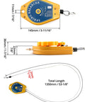 Heavy Duty Spring Balancer For Assembly Lines, Retractable Tool Fixture Holder With 1.1 Lb To 3.3 Lb Load, Solid Iron Case And Steel Cable