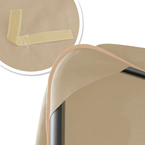 Replacement Porch Top Cover For Patio Outdoor Swing Seat Furniture 77X43 Beige No Hassle Velcro Tabs detail view