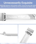 Panda Edge 3D Printer Scraper With Three Extra Blades, all-metal design, anodized 6061 aluminum, close-up of blade detailing
