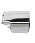 AquaSense EZ Flush Retrofit Kit with metal cover chrome finish for urinals and toilets, hands-free touchless sensor view.