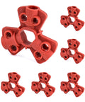 Pneumatic Quick-Disconnect Lockout Kit Pack Of 6 Fits 1/4 In 3/8 In And 1/2 In Male Connectors with rugged red nylon construction