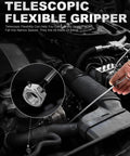 Two Pack Pickup Tool Set With 25 Lb Telescoping Magnet Grabber Pocket Clip And 24 Inch Flexible Claw Reacher in automotive use