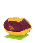 Washington Commanders 3D BRXLZ Football Puzzle Kit Official NFL Construction Toy With 704 Pieces Builds A Dope Team Colored Football