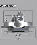 Ford 7.3L Powerstroke Dipstick Adapter Repair Kit For F Series Trucks And E Series Vans 1994 To 2003 Replacement For F4TZ-6753-A And F4TZ-6751-A Or F4TZ-6751-B Silver Finish with product dimensions