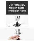 2 In 1 Mini Portable Table Vise With Full Angle Control, Aluminum Ball Base For 360 Degree Rotation And 90 Degree Tilt, Perfect For Precision Model Making, Jewelry Repair, DIY Projects And Craft Fixes. table-mounted and handheld use