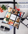 Two Pack 60x50 Sublimation Blankets With 20 Panel Heat Press Friendly For Custom Photos And Personalized Printable Baby Flannel Throws Plus 3 Pillow Covers with concealed zipper detail