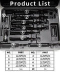 10 Piece Snap Ring Pliers Set Heavy Duty Internal And External Circlip Pliers Kit With Straight And Bent Jaw Tips Hook Pick Gloves And Storage Case For Quick Ring Installation And Removal in storage case