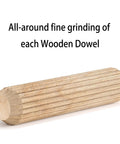 Dowel Pins One Quarter Inch By One And A Half Inch Fluted Hardwood Pegs For Woodworking And Model Building 100 Pack Pro Grade DIY Ready