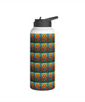 Floral Stainless Steel Water Bottle 32 Oz Hydration Hero for Gym, Hiking, and Summer Adventures Eco Friendly Metal Sipper with Sunflower Design