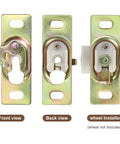 Heavy Duty Connection Plate For Sliding Pocket Doors And RV Door Hardware Zinc Plating 3 Inch By 1 Inch Fits 1/4 To 3/8 Nuts.