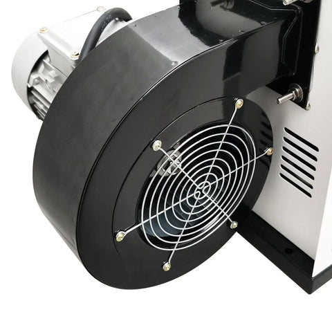 Heavy Duty Portable Industrial Heat Blower With Constant Temperature Hot Air Blower And 350 Degree heat circulation oven motor and fan close-up.
