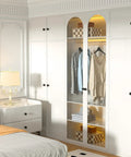 Modern bedroom with 10 Pack Matte Black Cabinet Knobs And Solid Zinc Drawer Pulls For Kitchen Cabinets enhancing white cabinets.