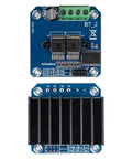 5 Pack 43A DC Motor Driver Module H Bridge With PWM Current Limit, top view of BTS7960 circuit board for smart car projects.