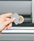 Built Like A Tank Stainless Steel Sliding Door Roller With Silky Smooth Track Guide And Zero Hassle Install Pulley Wheel in hand