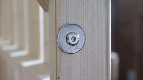 Flat Head Allen Bolts Quarter Twenty By Two And A Half Inches Stainless Furniture securing wood structure