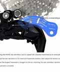 Road Bike 12 Speed Electronic Rear Derailleur Alignment Tool Two Piece Set For R7100 R7150 RX820 R8150 R9250, gear alignment markings