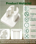 Vinyl Shutter End Caps For Plantation Shutters Replacement Kit with durable vinyl material, compatible with Hunter Douglas.