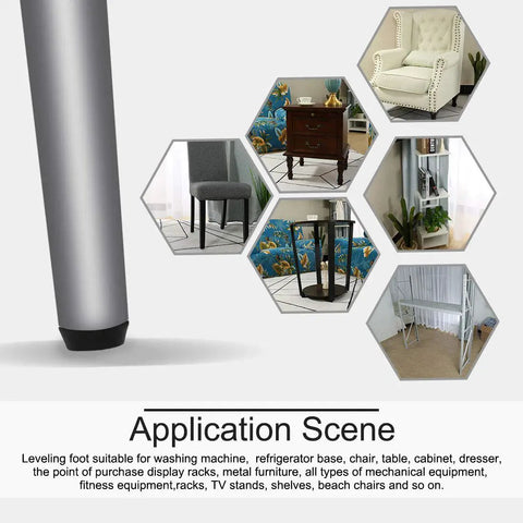 Application scene of adjustable leveling feet for furniture with M6 thread 20mm length and 25mm base diameter floor protectors