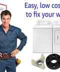 Motor Coupler Replacement For 285753A Washer With Metal Core Reinforcement, Premium Quality Heavy Duty Retrofit, Easy Install For Most Major Washers, Top And Front Load Models, Durable Part With a 5 Year Warranty, washer repair kit with coupler parts